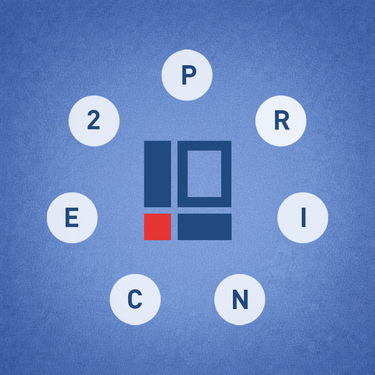 PRINCE2 in der Praxis: Alle 7 Prinzipien digital umgesetzt mit BCS Teaserbild mit sieben Punkten als Symbol für die sieben PRINCE2-Prinzipien, Prozesse und Themen in der Projektmanagement-Software BCS.