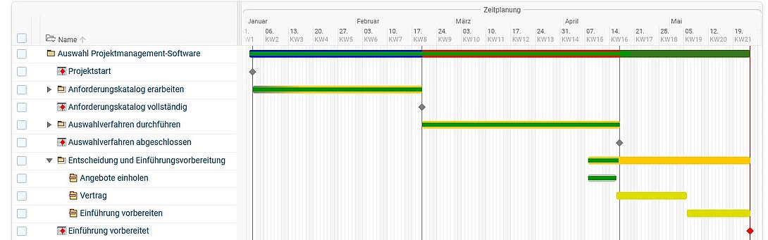 Auswahl Projektmanagement-Software Schritt 7