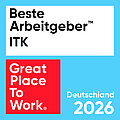 Zum 10. Mal wurde Projektron 2026 als einer der besten Arbeitgeber in der ITK ausgezeichnet. Siegel Beste Arbeitgeber in der ITK 2026 für Projektron GmbH