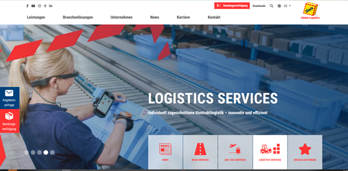 Hans Geis Logistikservices Website