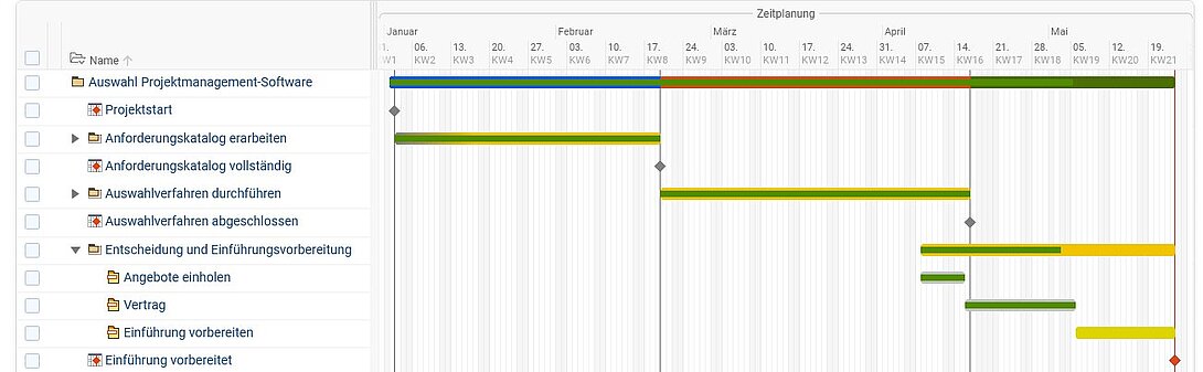 Auswahl Projektmanagement-Software Schritt 8