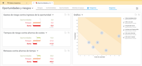 Oportunidades y riesgos en Projektron BCS