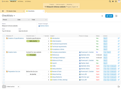 Checklists in BCS support you in the efficient implementation of inspection processes in quality management. Checklists: The proven inspection method in BCS