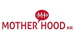 Der Verein setzt sich für bessere Bedingungen in Schwangerschaft, Geburt und Wochenbett ein. Logo von Motherhood e.V., Organisation für die Rechte von Frauen und Familien in der Geburtshilfe