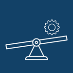 Digitale Workflows reduzieren manuelle Arbeit, Fehler und Abstimmungsaufwand – für mehr Produktivität im Alltag. Icon für Effizienzsteigerung durch Automatisierung, reduzierte Fehler und optimierte Prozesse