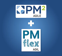 PM² Agile und PMflex Agil Logos