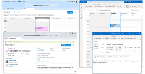 Kalendersynchronisation zwischen Projektron BCS und Outlook via RSS-Feed