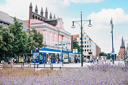 La administración municipal de Rostock quiere mejorar la calidad de vida de los habitantes de la ciudad. (©Joachim Kloock) Oficina de Digitalización e Informática de la Ciudad Hanseática y Universitaria de Rostock