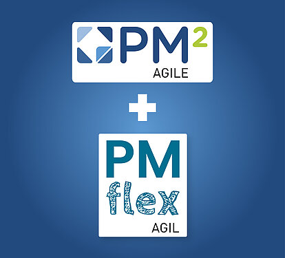 PM² Agile und PMflex Agil Logos