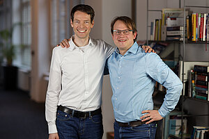 Managing directors of "Das Büro am Draht" Silvan Golega and Philipp Huy