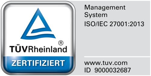 Projektron wurde vom TÜV Rheinland nach ISO27001 zertifiziert