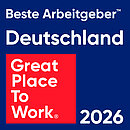 2026 wurde Projektron als einer der besten Arbeitgeber Deutschlands im Wettbewerb von Great Place To Work® ausgezeichnet. Siegel Beste Arbeitgeber Deutschlands 2026 für Projektron GmbH