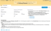 Der BCS KI-Assistent fasst Aufgabeninformationen wie Kommentare, Checklisten und Aktivitäten zusammen und unterstützt Nutzer mit kontextbezogenen Antworten und Übersichten. Screenshot des BCS KI-Assistenten mit automatischer Aufgaben-Zusammenfassung und integrierter Chat-Funktion.