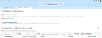 Un vistazo al módulo de registro de gastos de Projektron BCS