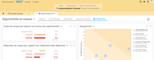 Opportunités et risques dans Projektron BCS