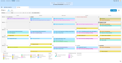 Agenda de citas en Projektron BCS