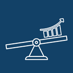 Transparente Daten ermöglichen fundierte Entscheidungen, realistische Forecasts und eine stabile Planung. Icon für Projektsteuerung und Prognosefähigkeit mit Fokus auf Planung, Controlling und Transparenz