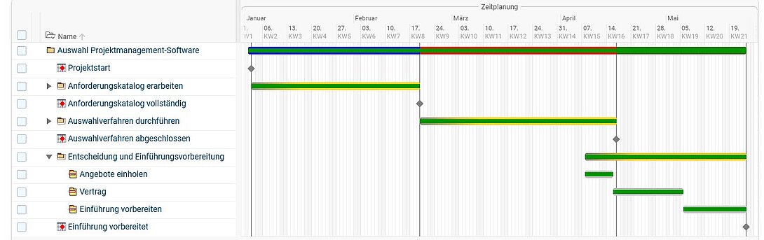 Auswahl Projektmanagement-Software Schritt 9